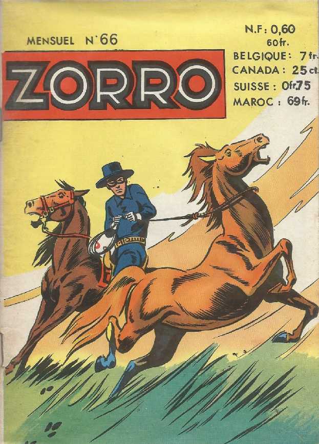 Scan de la Couverture Zorro n 66